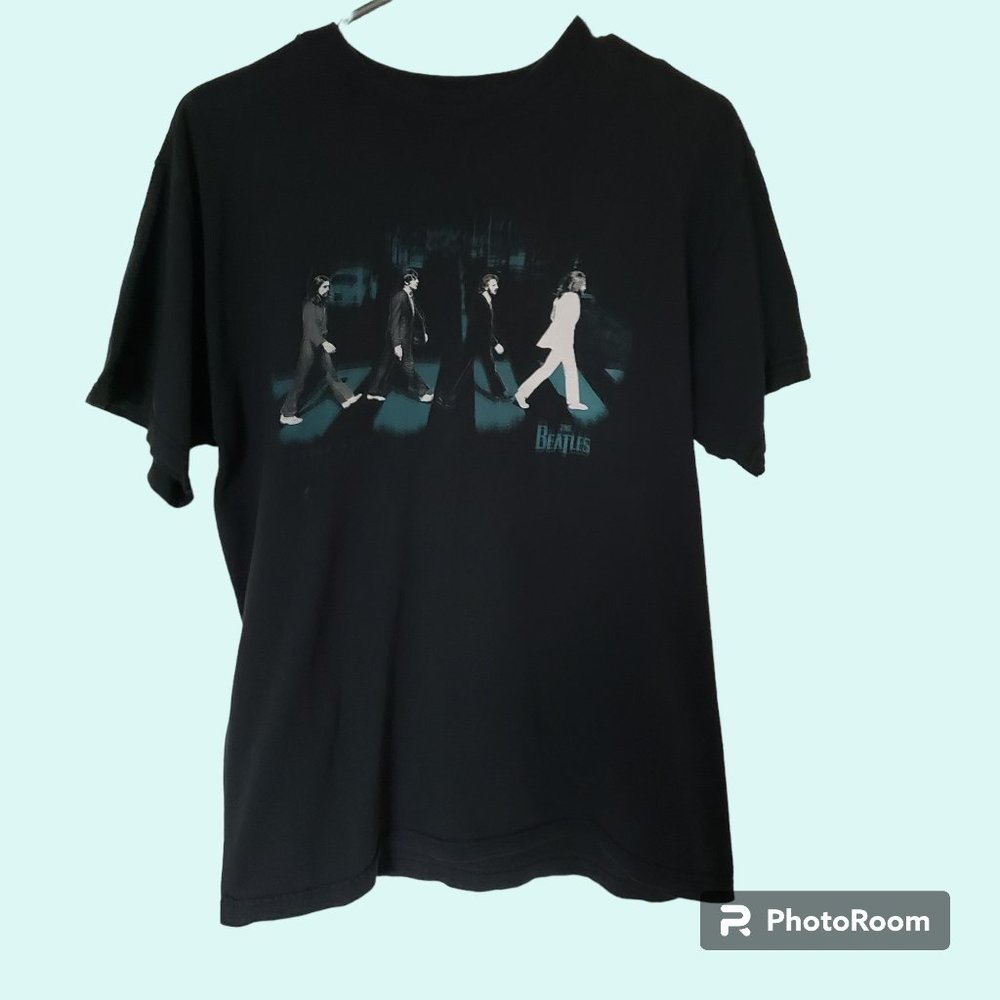Beatles Abbey Road T-shirt Black Medium